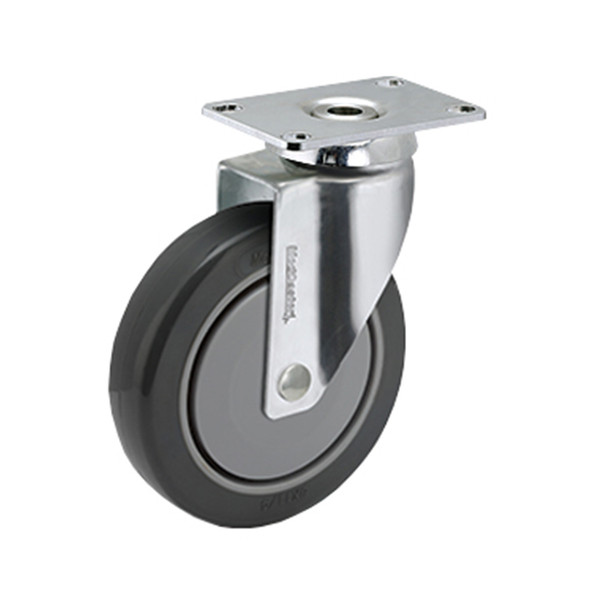 AL-86697 | 3" STAINLESS SWIVEL CASTER POLY, PRECISION, TOP PLATE