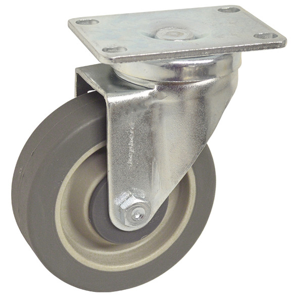 AL-71739 | 4" SWIVEL CASTER, MONOTECH 2-5/8" X 3-3/4" TOP PLATE