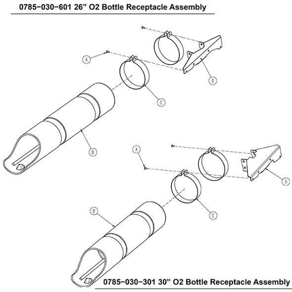 AL-86910 | O2 RECEPTACLE ASSY, GREY SPECIFY SIZE