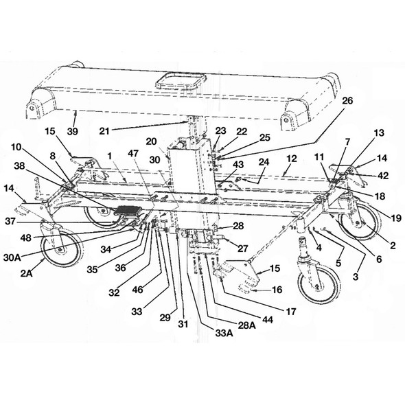 AL-78938 | ASS'Y, 6" POST AND MNT STRIPS FOR MDL 880/890/980/990