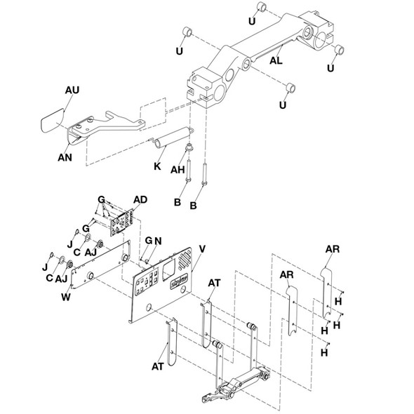 AL-77874 | HD. END RT. SUPPORT WELDMENT FOR STRYKER BIRTHING BED