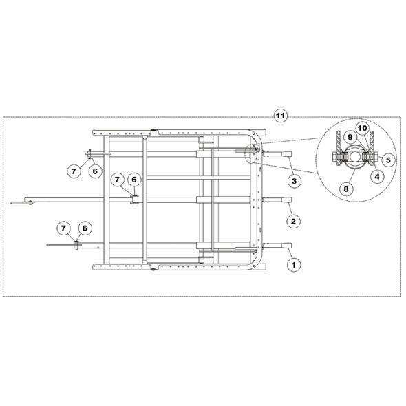 AL-71586 | BUSHING, FLANGED - NYLON FOR MODEL 820DLX