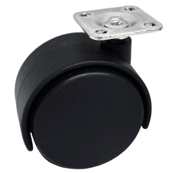 AL-15009 | 2-3/8" TWIN WHEEL CASTER NYLON, SPECIFY FITTING
