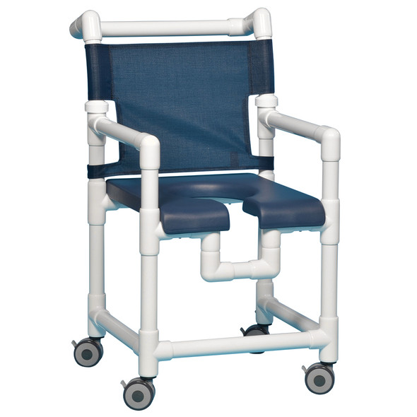 AL-49661 | 38"H OPEN FRONT SHOWER CHAIR W/O PAIL - SPECIFY MESH COLOR