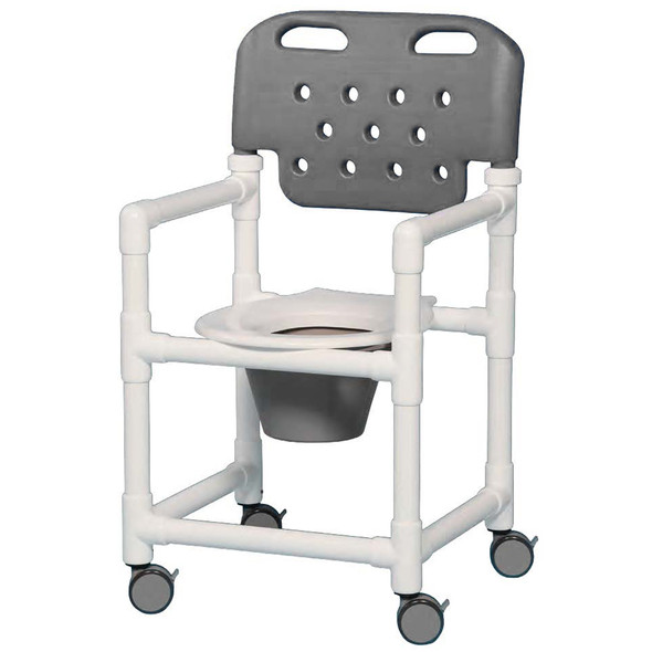 AL-81603 | ECONOMY SHOWER COMMODE 17" SPECIFY BACKREST COLOR