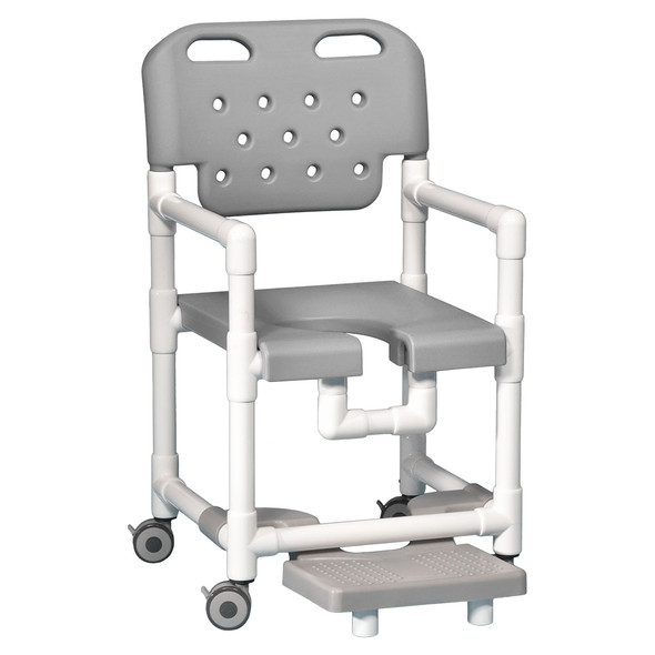 AL-82630 | SHOWER CHAIR W/FOOTREST 17" SPECIFY COLOR