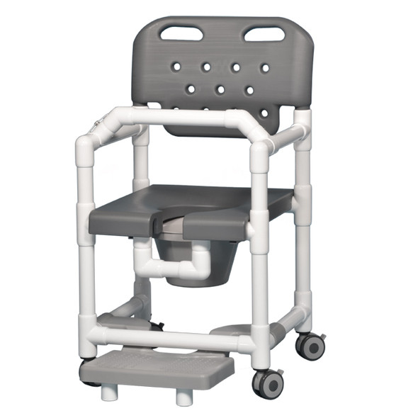 AL-82645 | SHOWER COMMODE CHAIR 20" W/ FOOTREST & LAP BAR-SPECIFY COL