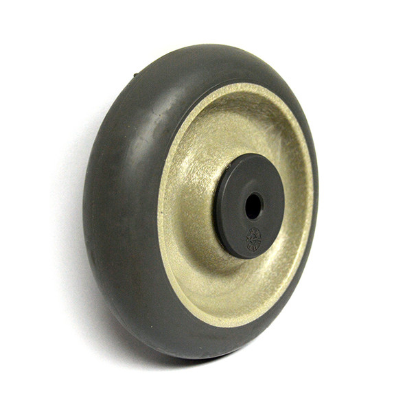 AL-57323 | 6" GREY DONUT TREAD WHEEL 3/8" BORE - BALL BEARING