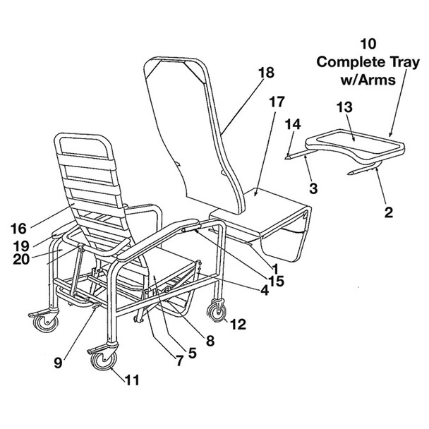 AL-68912 | SEAT/LEGREST UPHOLSTERY MODEL 532