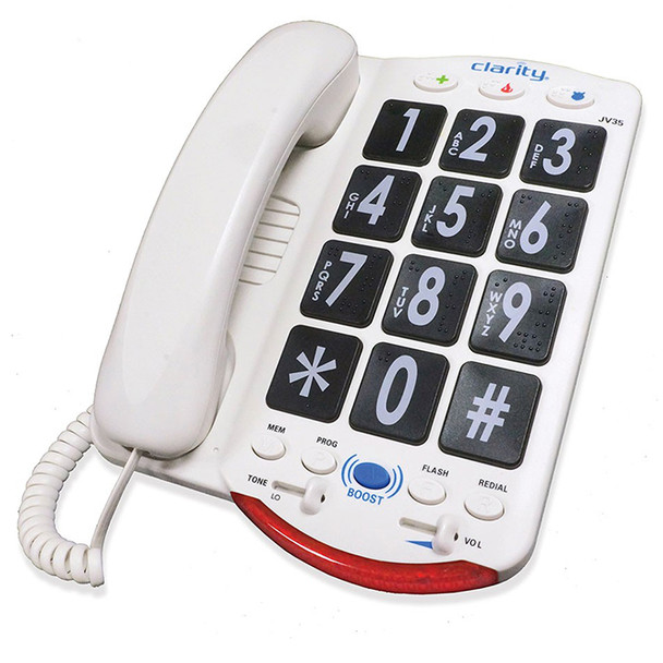AL-77251 | BIG BUTTON AMPLIFIED PHONE W/ BRAILLE BUTTONS & TLKING KYPD