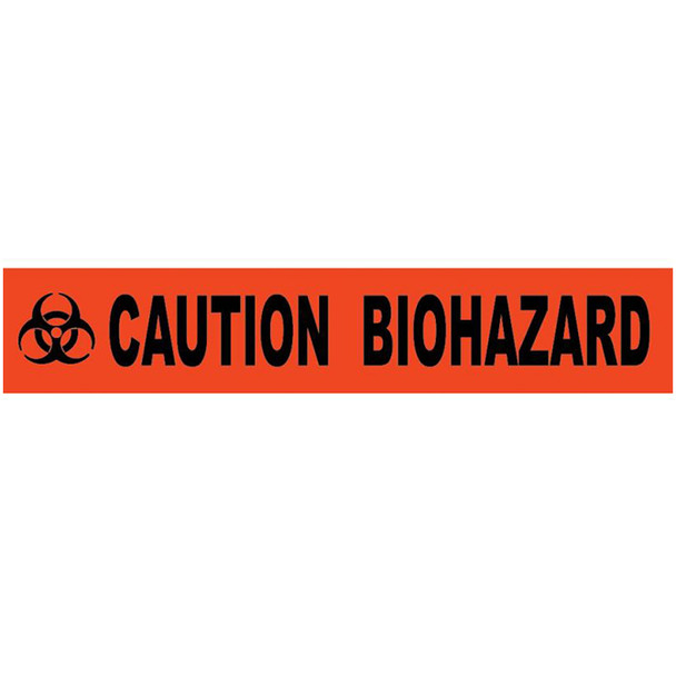 AL-89796 | BARRICADE TAPE (1000'L X 3"H) CAUTION BIOHAZARD (ROLL)