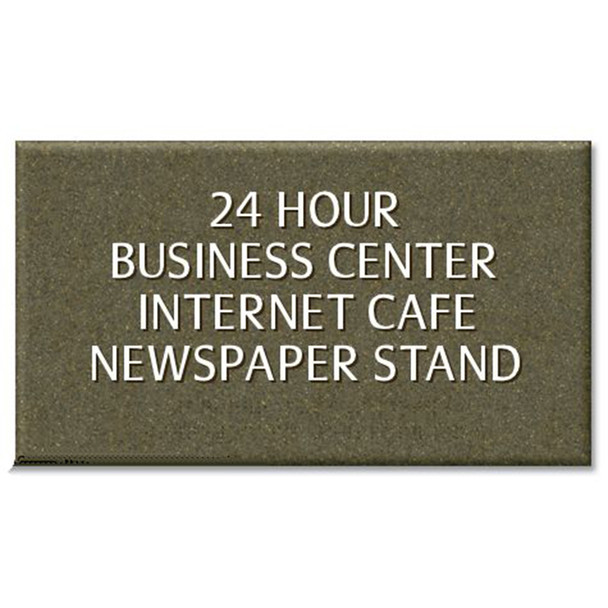 AL-BWC-CR611 | 6.625"H X 11.75"W 4-LINE AREA SIGN