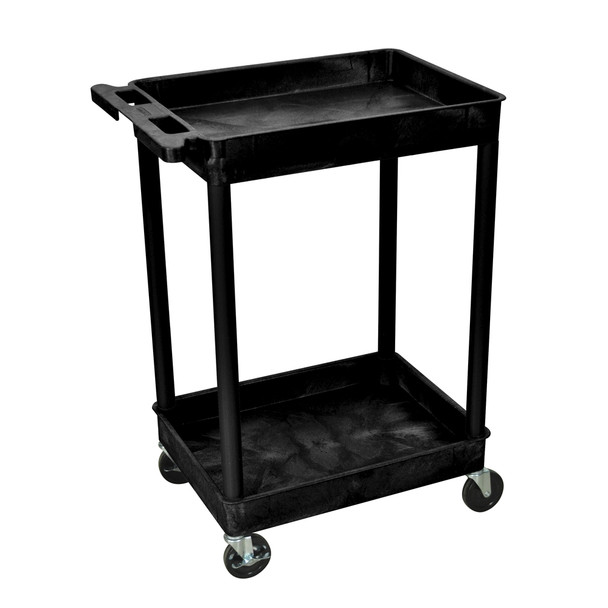 AL-STC11 | 2 SHELF TUB CART W/ 4" CASTERS 2 W/BRAKES (SPECIFY COLOR)