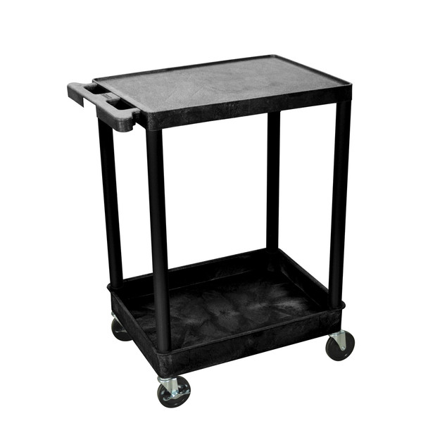 AL-STC21 | FLAT TOP & TUB BOTTOM SHELF CART (SPECIFY COLOR)