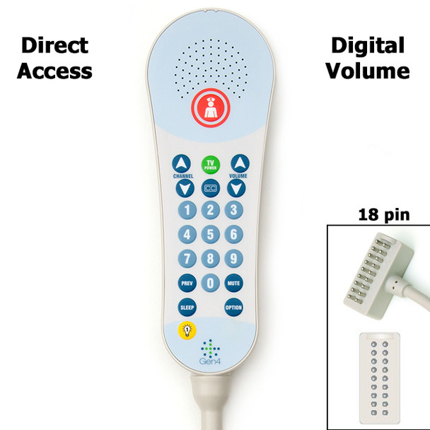 AL-84254 | DIGITAL VOLUME PILLOW SPKR, NURSE, TV, 0-9 KEYPAD, 1 LIGHT