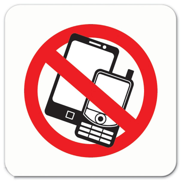 AL-NC-88 | 7.75" X 7.75" NO CELL/RADIO SYMBOL SIGN