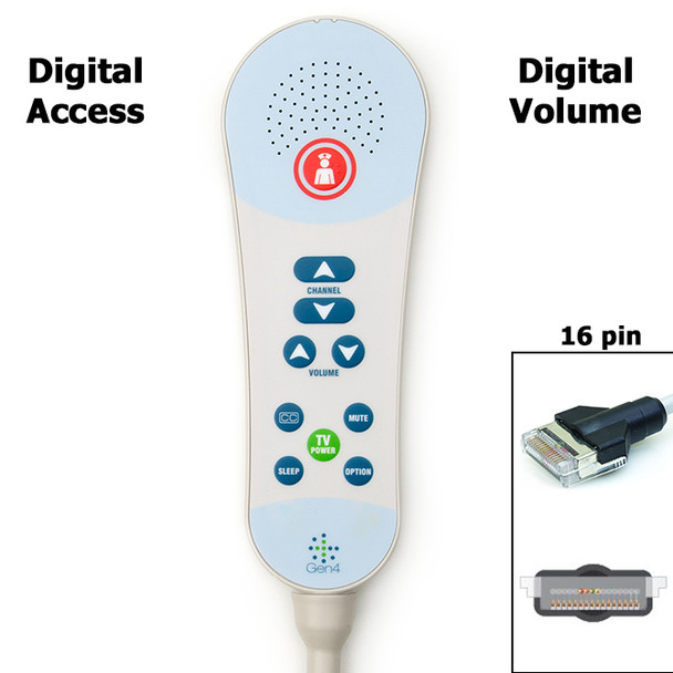 AL-84229 | DIGITAL VOLUME PILLOW SPKR, NURSE, TV, GEN4 DIGITAL