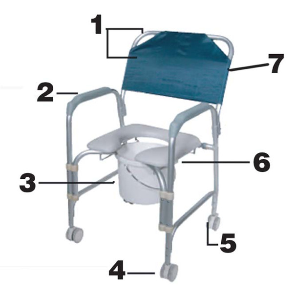 AL-76165 | GREY CASTER WITH LOCK 