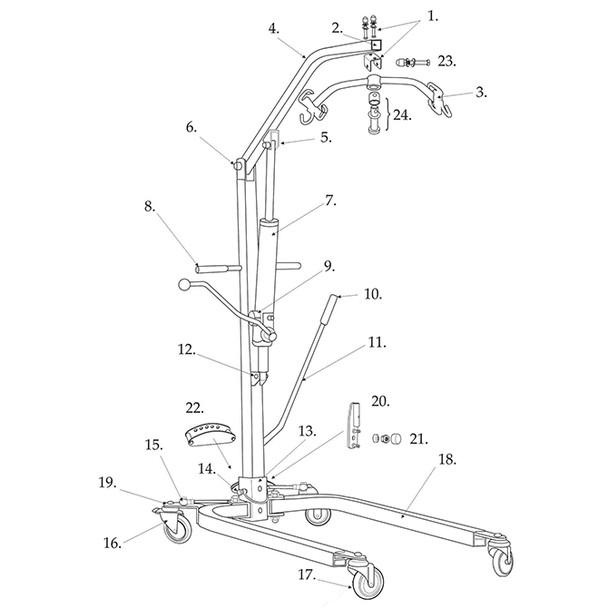 AL-76211 | CASTER PIN FOR MAST 