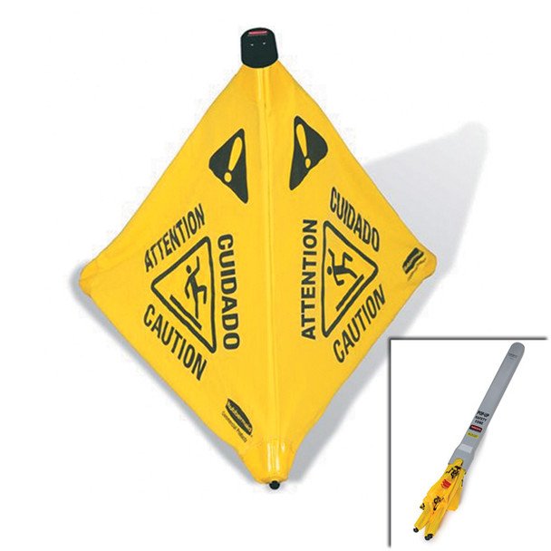 AL-67601 | POP-UP SAFETY CONES-YELLOW 21"W x 21"D x 30"H