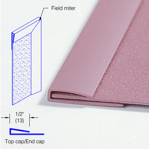 AL-16986 | TOP CAP FOR WALL COVERING FOR .028" - .060" THICK PIECES