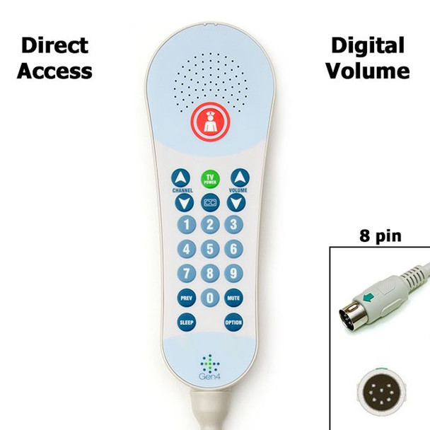 AL-84337 | DIGITAL VOLUME PILLOW SPKR NURSE, TV, 0-9 KEYPAD,