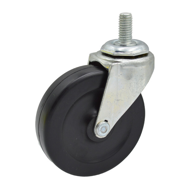AL-C50657-07 | 3" SWIVEL CASTER, SOFT RUBBER 5/16"-18 X 1" THREADED STEM