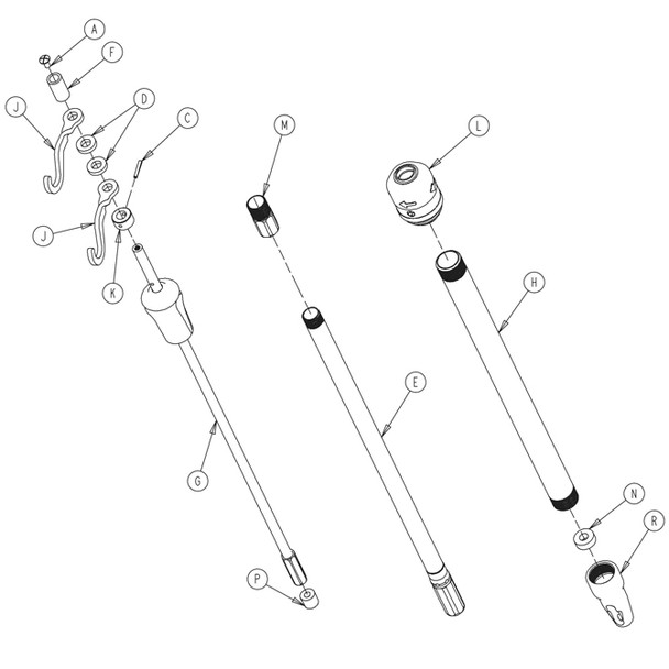 AL-77821 | Discontinued-IV POLE LATCH FOR N/L/A- Use AL-86557
