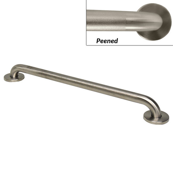 AL-C77506-16 | 16"STAINLESS STEEL PEENED GRAB BAR (1-1/4") W/CONCEALED SCREW