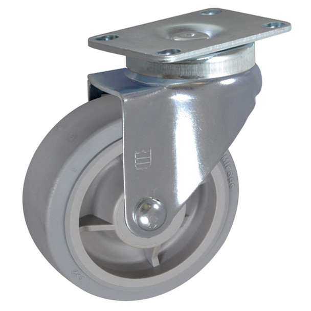 AL-41067 | 5" SWIVEL CASTER GREY RUBBER WHEEL