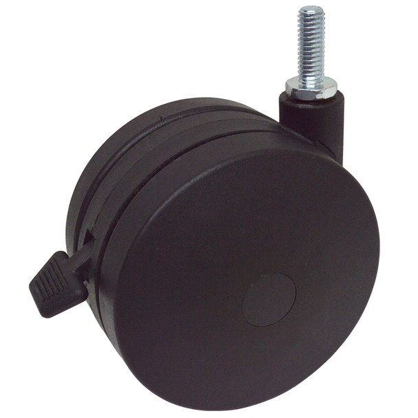 AL-55310 | 4" SWIVEL CASTER WITH BRAKE NYLON, SPECIFY FITTING