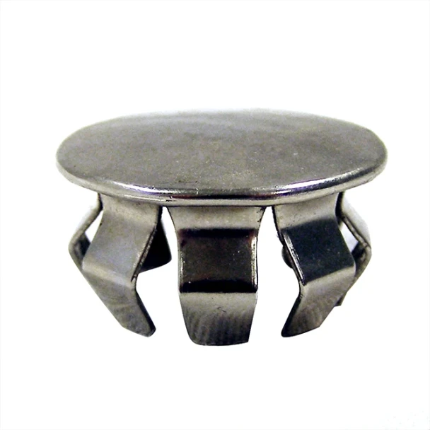 AL-C245 | PLUG BUTTON 1" CHROME PRONGED TIP