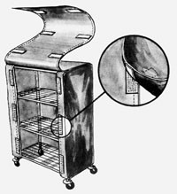 AL-44521V | Discontinued-LINEN CART COVER USE AL-44457V