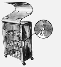 AL-44533Z | Discontinued-LINEN CART COVER USE AL-44469Z