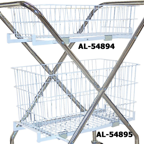 AL-54894 | 6" WIRE BASKET WHITE EPOXY COATED