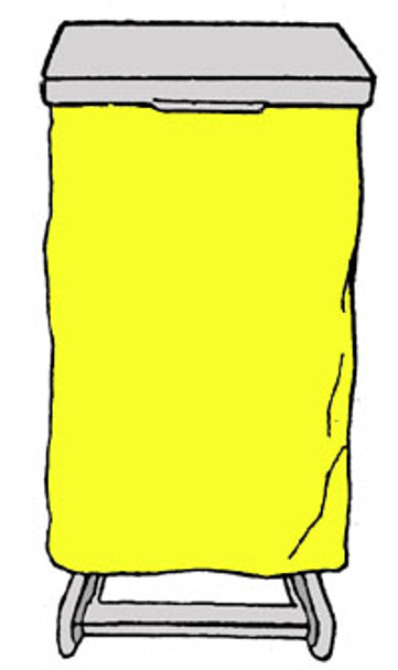 AL-60897 | POLYETHYLENE BAGS YELLOW UNPRINTED