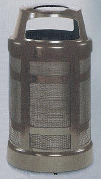 AL-60965 | WASTE RECEPTACLE W/ HINGED COVER TOP &