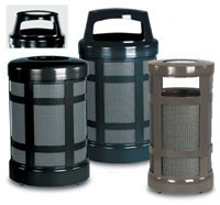 AL-60966 | WASTE RECEPTACLE W/ HINGED OPEN TOP