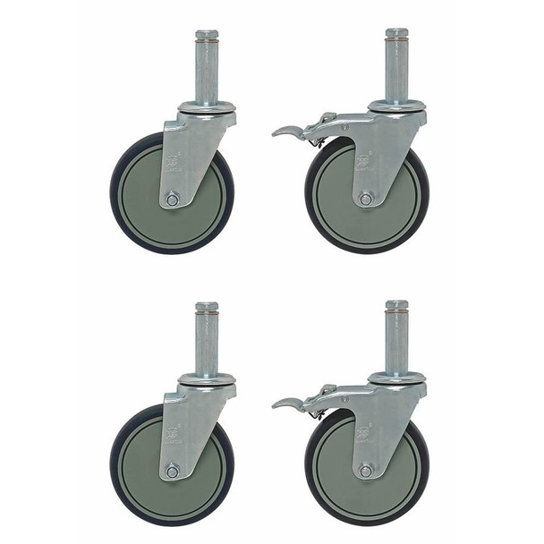 AL-69204 | MOBILE KIT - SET OF 4  CASTERS SWIVEL, POLY, 5 x 1-1/4"