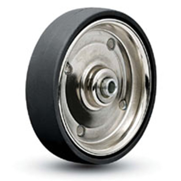 AL-71939 | 3-1/2" WELDED DISC WHEEL BLACK RUBBER, BALL BEARING