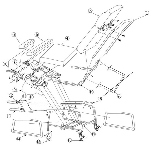 AL-75772 | HEADREST ADJ. BRACKET WINCO D574EW