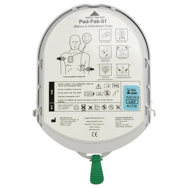 AL-87783 | US ADULT PAD-PAK FOR HEARTSINE AED'S PAD & BATTERY IN 1 CRTRD