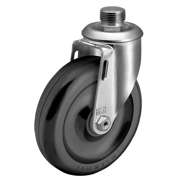 AL-4660-7 | 4" SWIVEL CASTER, DELRIN 3/4" PIPE THREAD, POLYOLEFIN