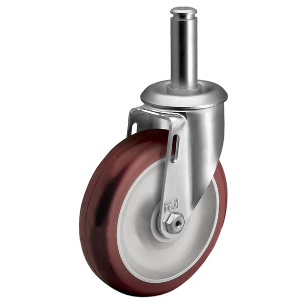 AL-4706-5 | 5" SWIVEL CASTER, GRIP RING 5/8" X 2-3/16", POLYURETHANE