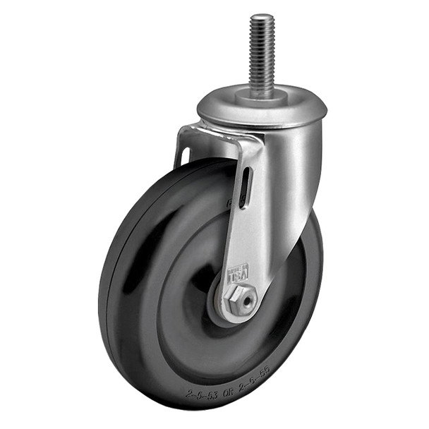 AL-52620-2 | 3" SWIVEL CASTER, THREADED 1/2"-20 X 3/4", POLYOLEFIN