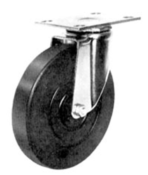 AL-64283-2 | 5" SWIVEL PLATE CASTER 1-3/4"" X 3""