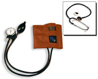 AL-6824-OR | CHILD SPHYG.(ORANGE) W/NURSE STETHOSCOPE