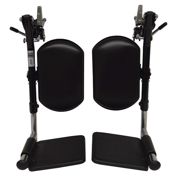 AL-65464 | LEGRESTS - BLACK VINYL CALF PADS & PLASTIC FTPLATE (PAIR)