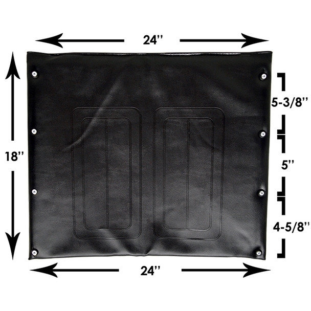 AL-767 | BACK UPHOLSTERY 24" W X 18" H, SPECIFY COLOR