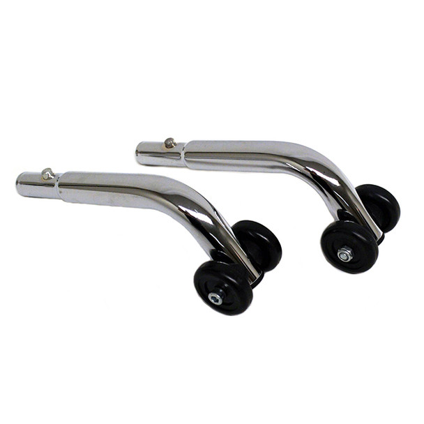 AL-78441 | ANTI-TIPPERS W/ WHEEL- CHROME (PAIR) FOR CLASSIC 500 & 300 W